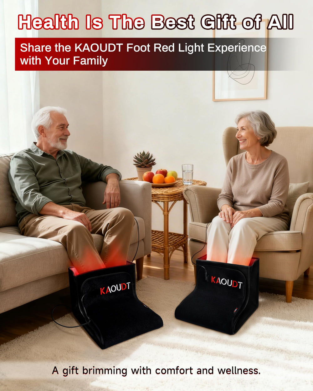 Kaoudt ambiente hogareño con el dispositivo en el salón para relajación