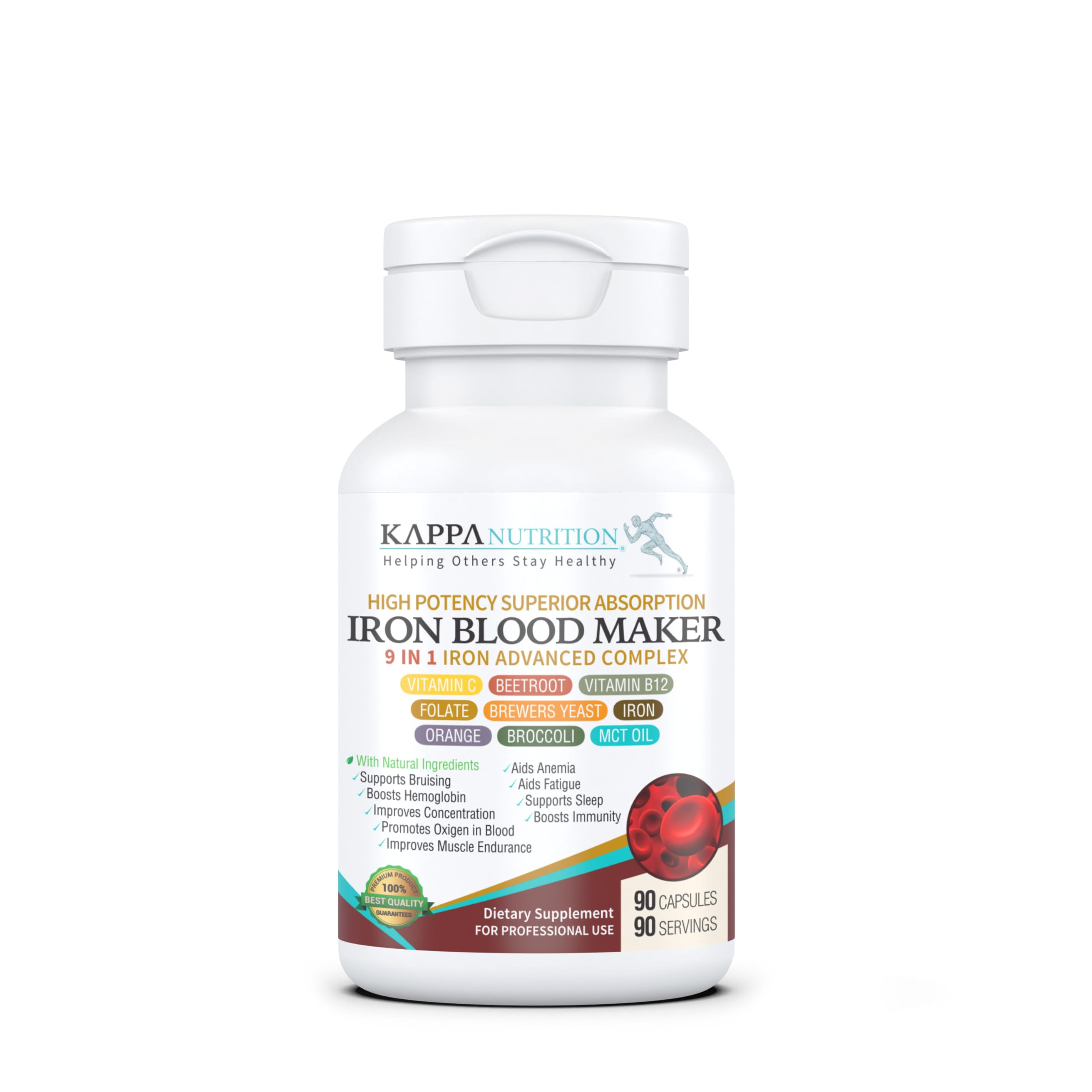 KAPPA NUTRITION envase frontal mostrando suplemento y beneficios visibles