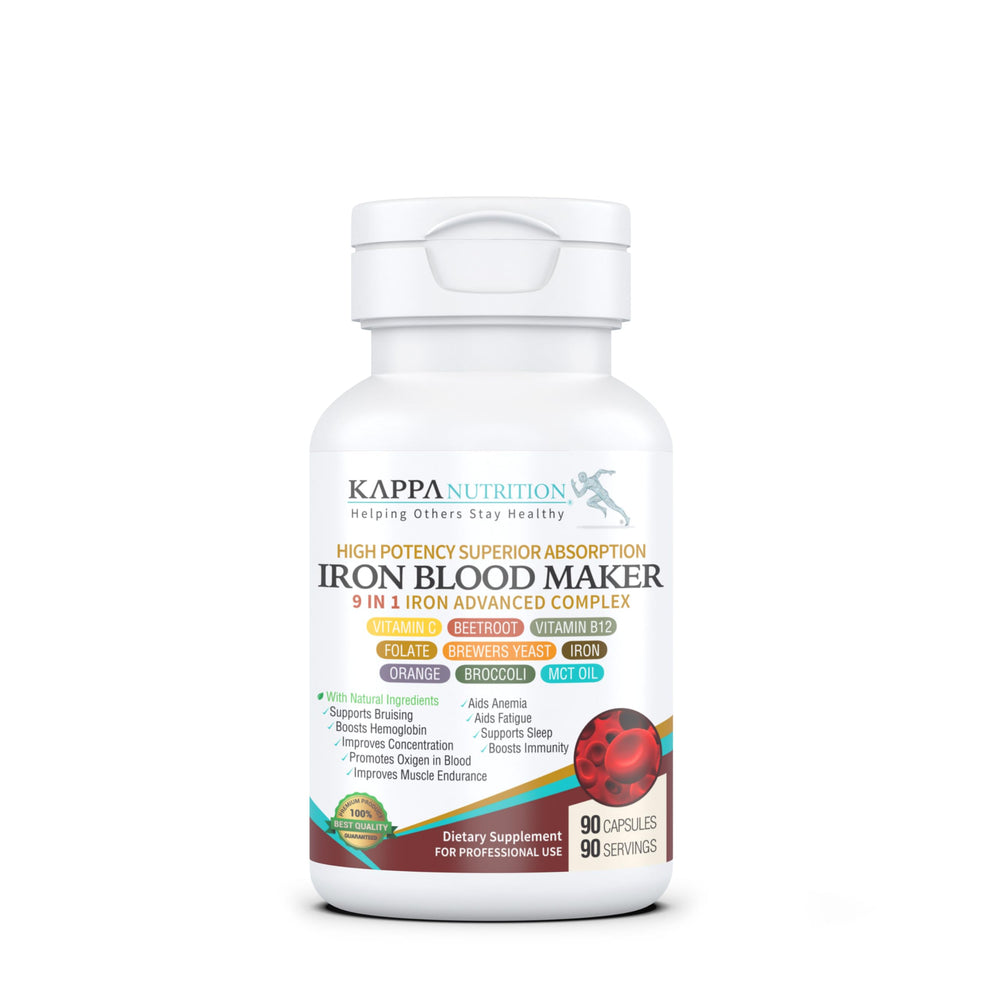 KAPPA NUTRITION envase frontal mostrando suplemento y beneficios visibles