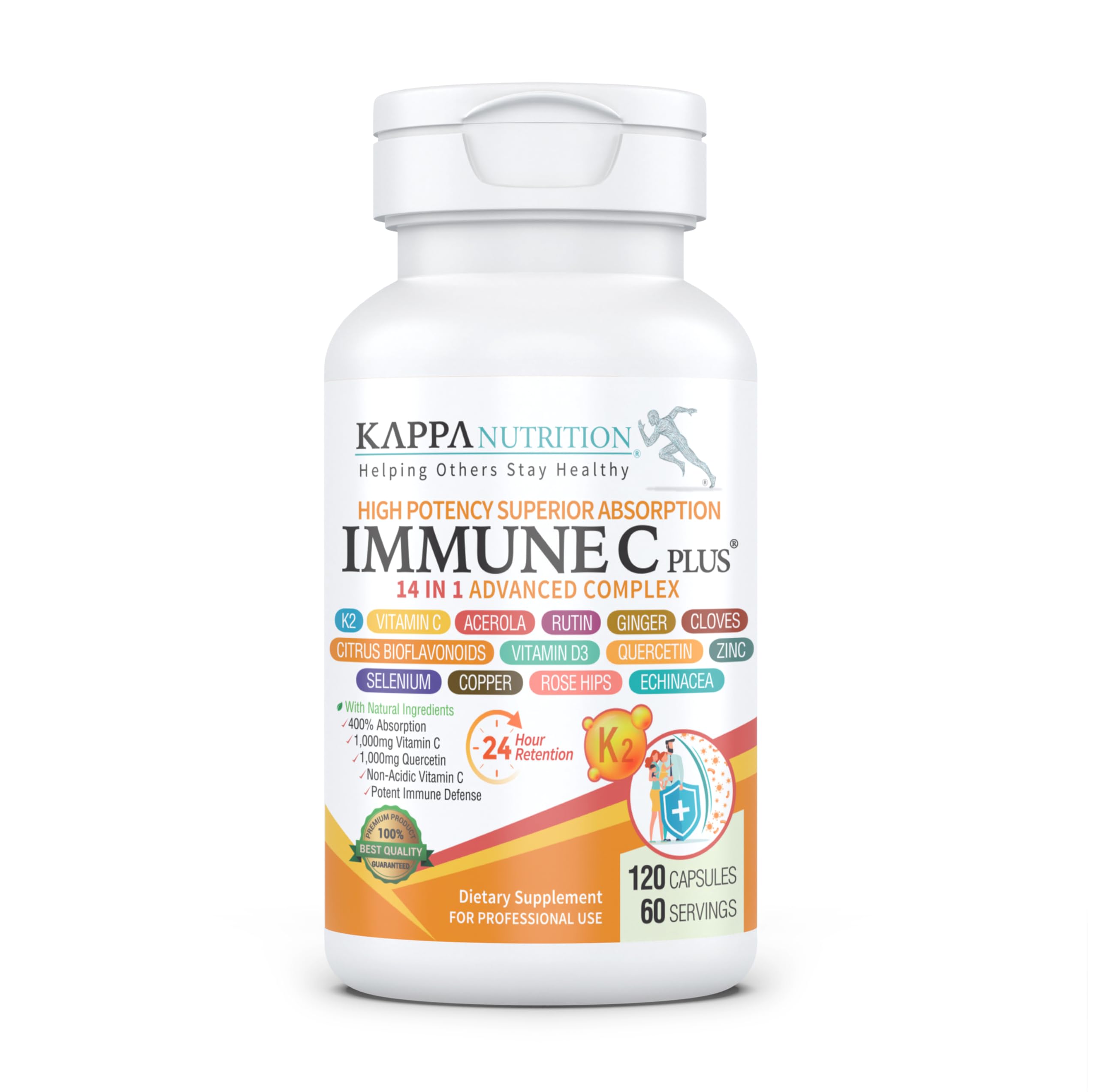 KAPPA NUTRITION envase frontal mostrando cápsulas y etiqueta informativa