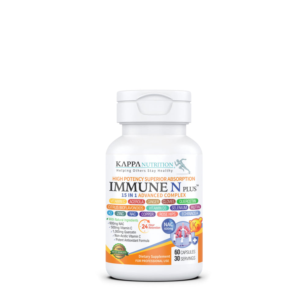 KAPPA NUTRITION frente del envase mostrando la fórmula 15 en 1 y conveniencia