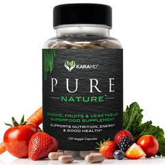 KaraMD Pure Nature empaque frontal mostrando porciones y beneficios
