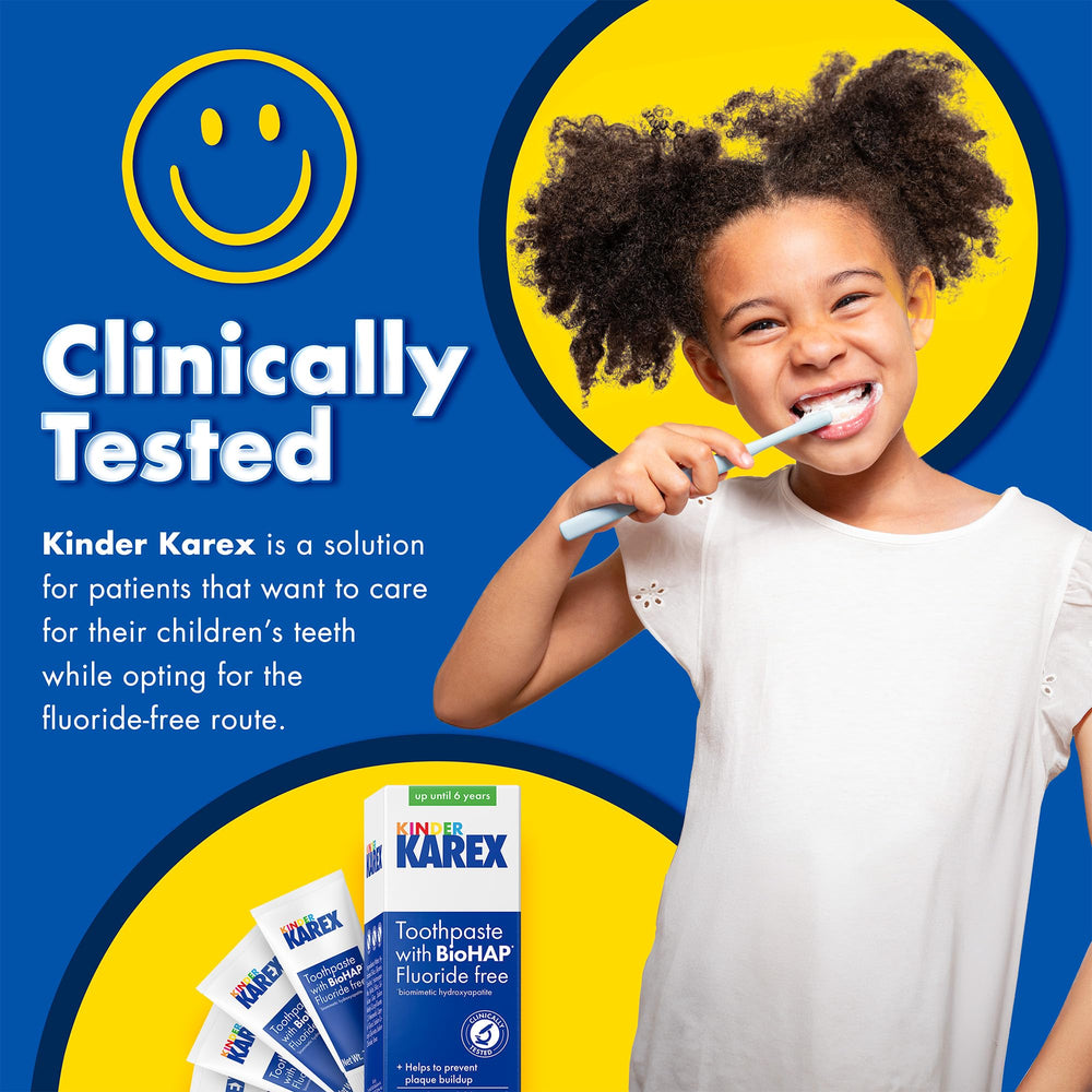 KAREX textura de la crema dental muestra suavidad y fácil aplicación