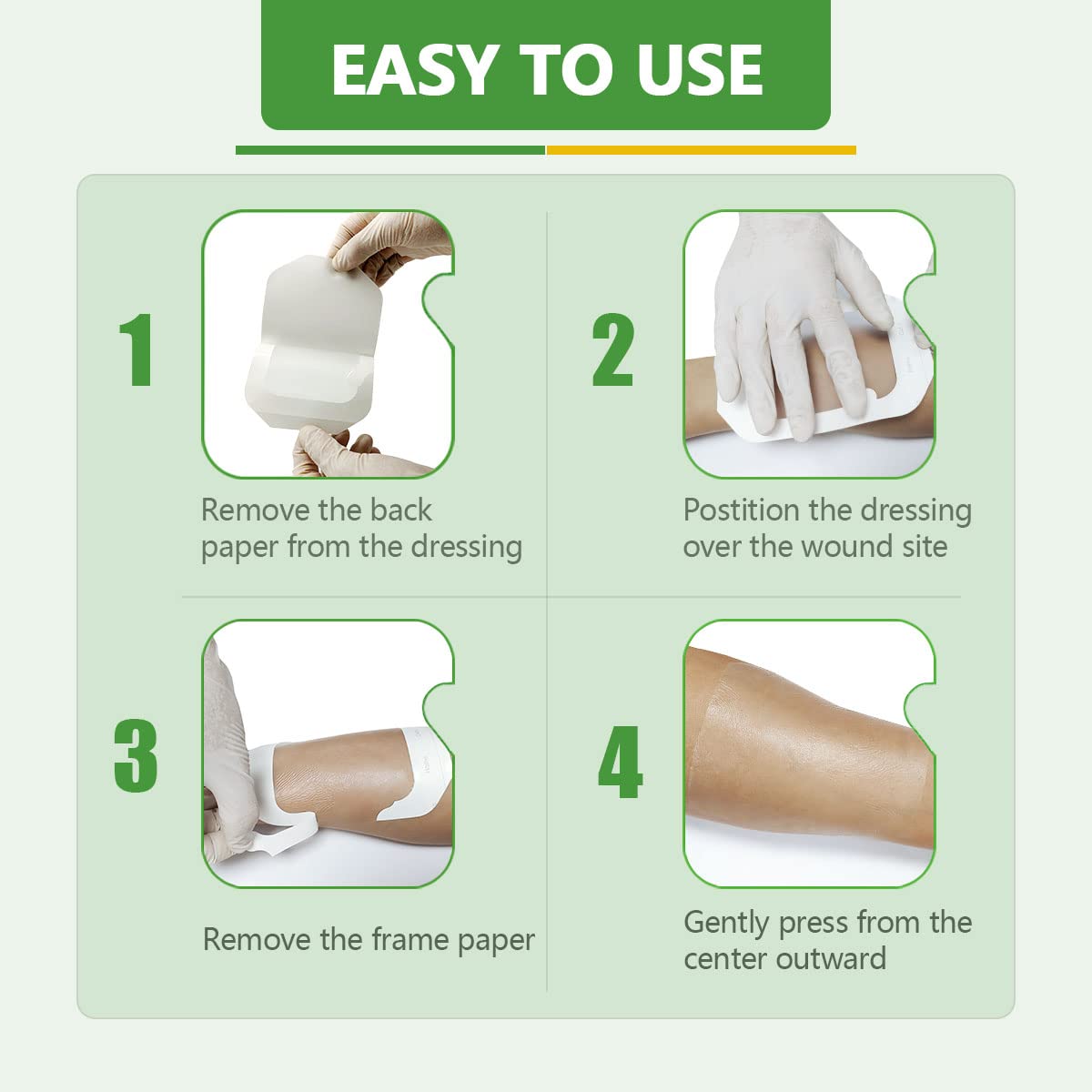 kastormed apósito durante ducha rápida, barrera impermeable