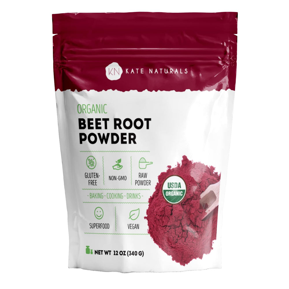 Kate Naturals frente del envase mostrando 12oz y uso diario