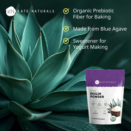 Textura del polvo de Kate Naturals en close-up, muestra solubilidad y finura