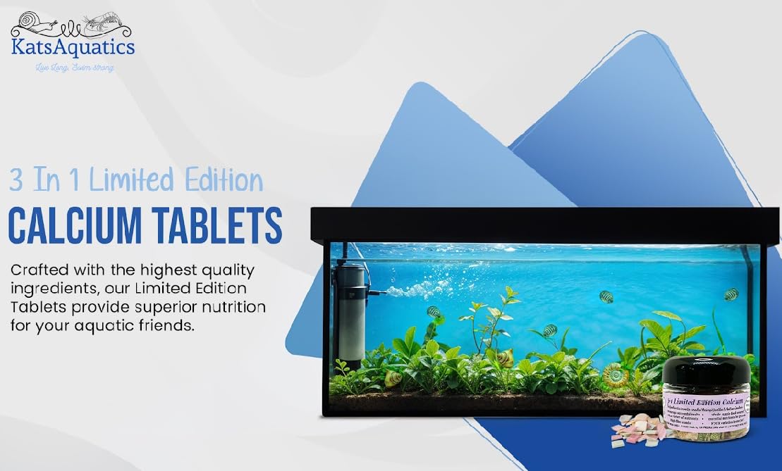 KatsAquatics caracol junto a tableta promoviendo conchas más fuertes