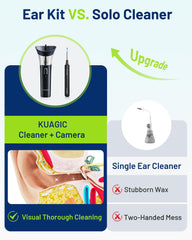 KAUGIC irrigador manual en posición para uso, facilita limpieza sin electricidad