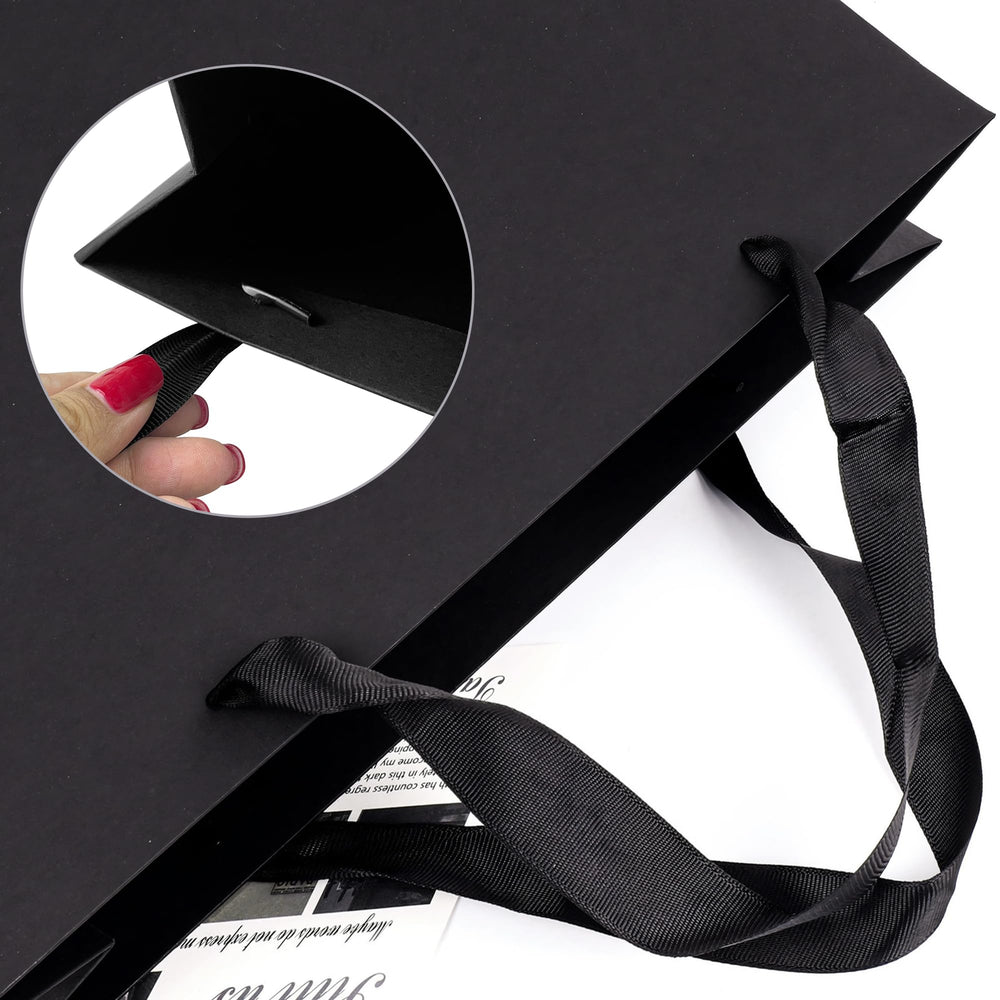 KEEPARTY pilas de papel seda negro listos para envolver regalos