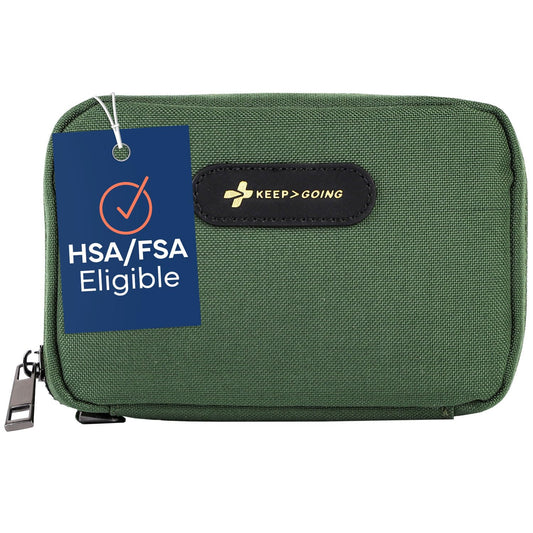 KEEP>GOING estuche frontal compacto ideal para viajes y bolsos
