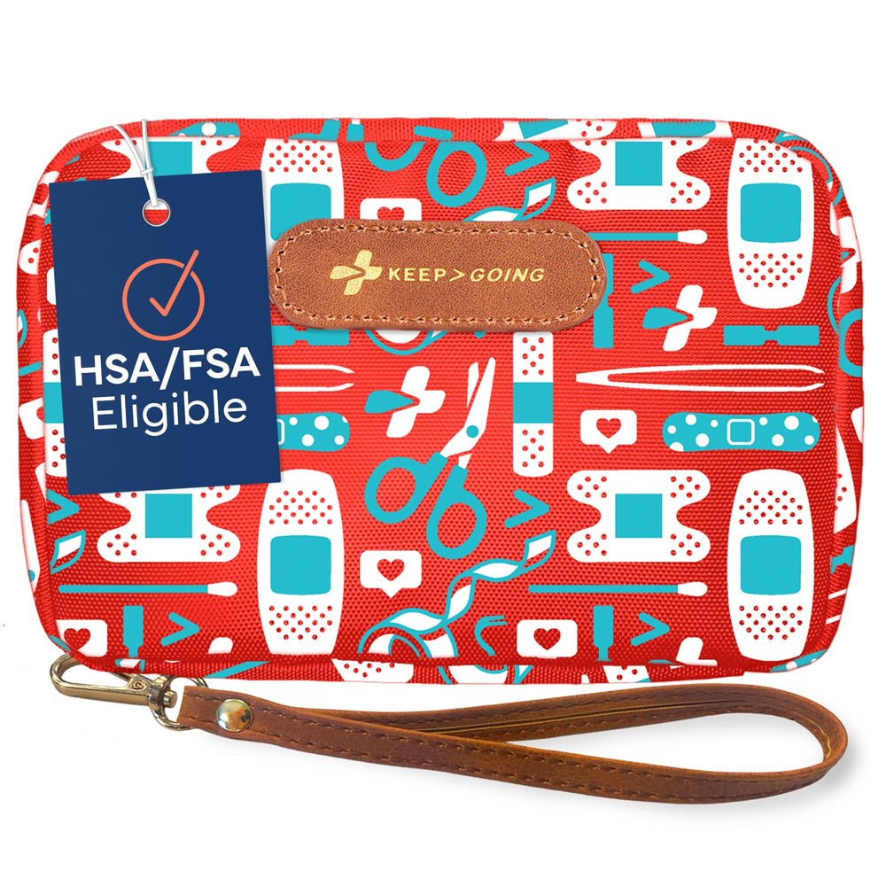 KEEP>GOING estuche frontal portátil que facilita llevar primeros auxilios