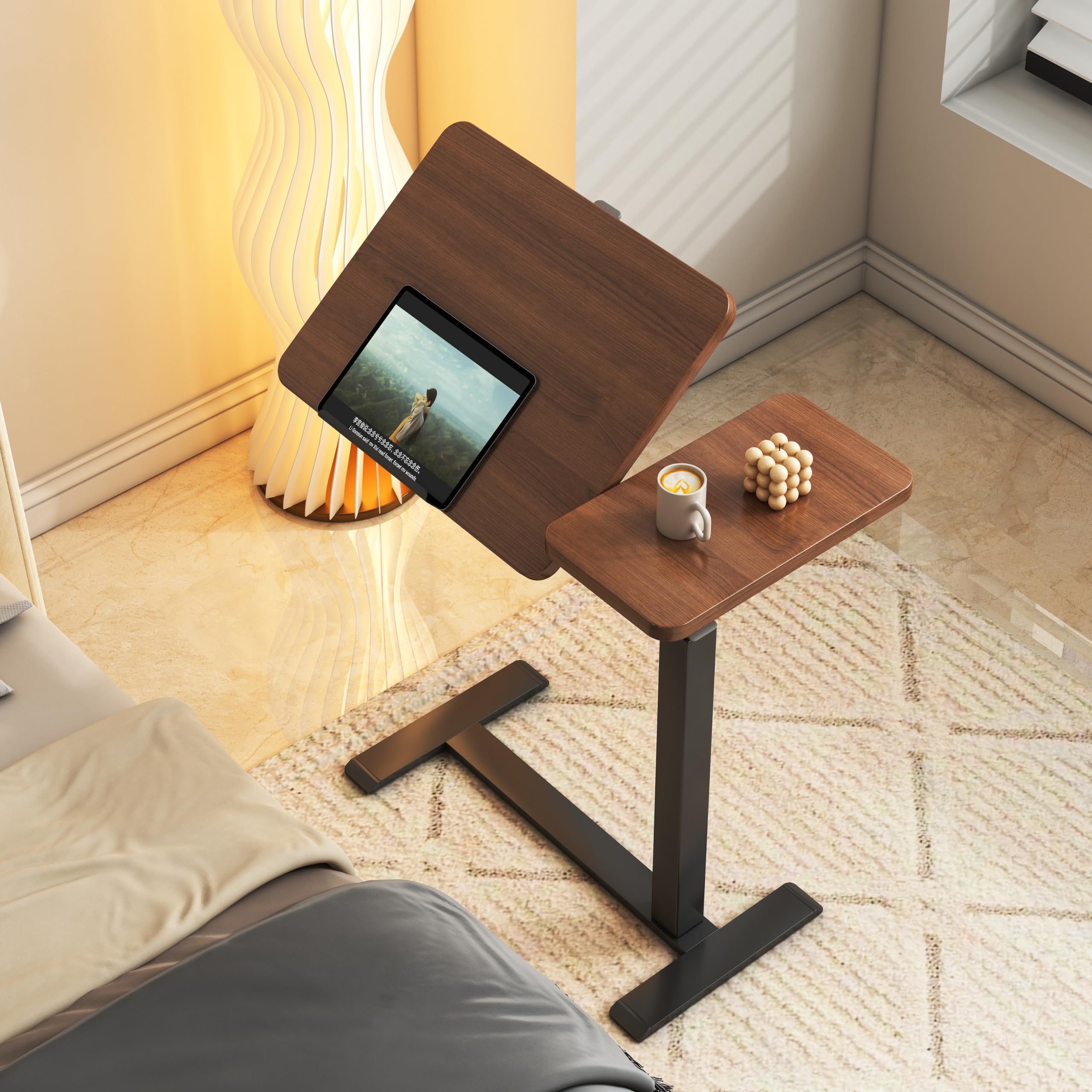 KEIKI base en H deslizándose bajo la cama para ahorro de espacio y almacenamiento práctico