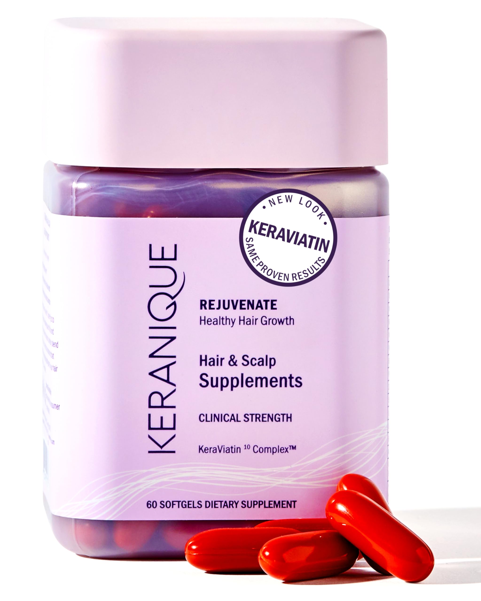 Keranique envase frontal mostrando el producto y su facilidad de uso