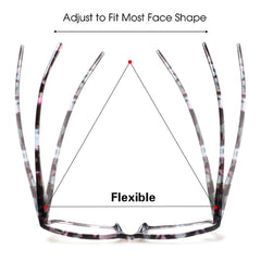 Kerecsen mujer leyendo con las gafas para confort visual inmediato