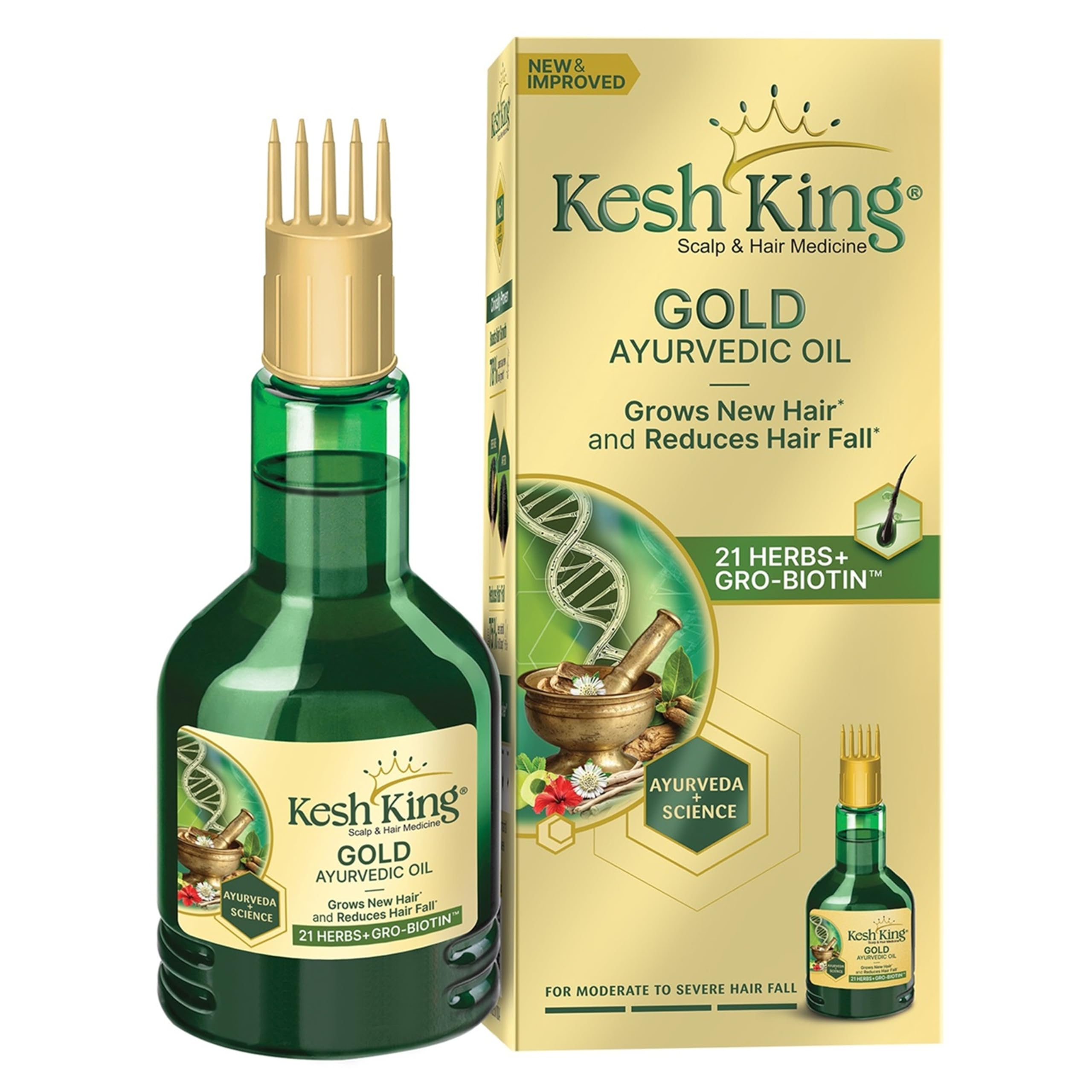 KESH KING frente del envase mostrando presentación y beneficio nutritivo