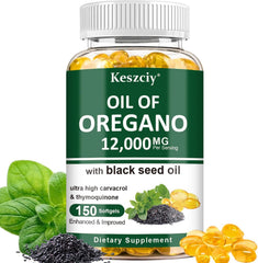 Keszciy frasco frente mostrando 150 softgels y duración 75 días