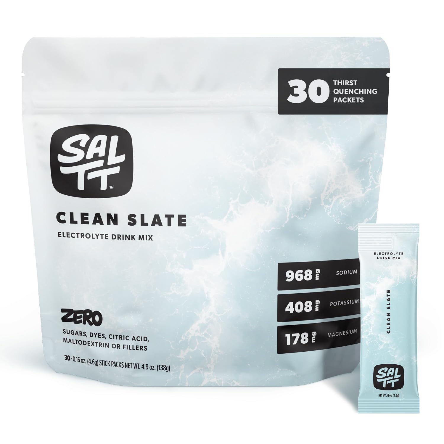 Keto Chow empaque frontal mostrando 30 sobres para hidratación rápida