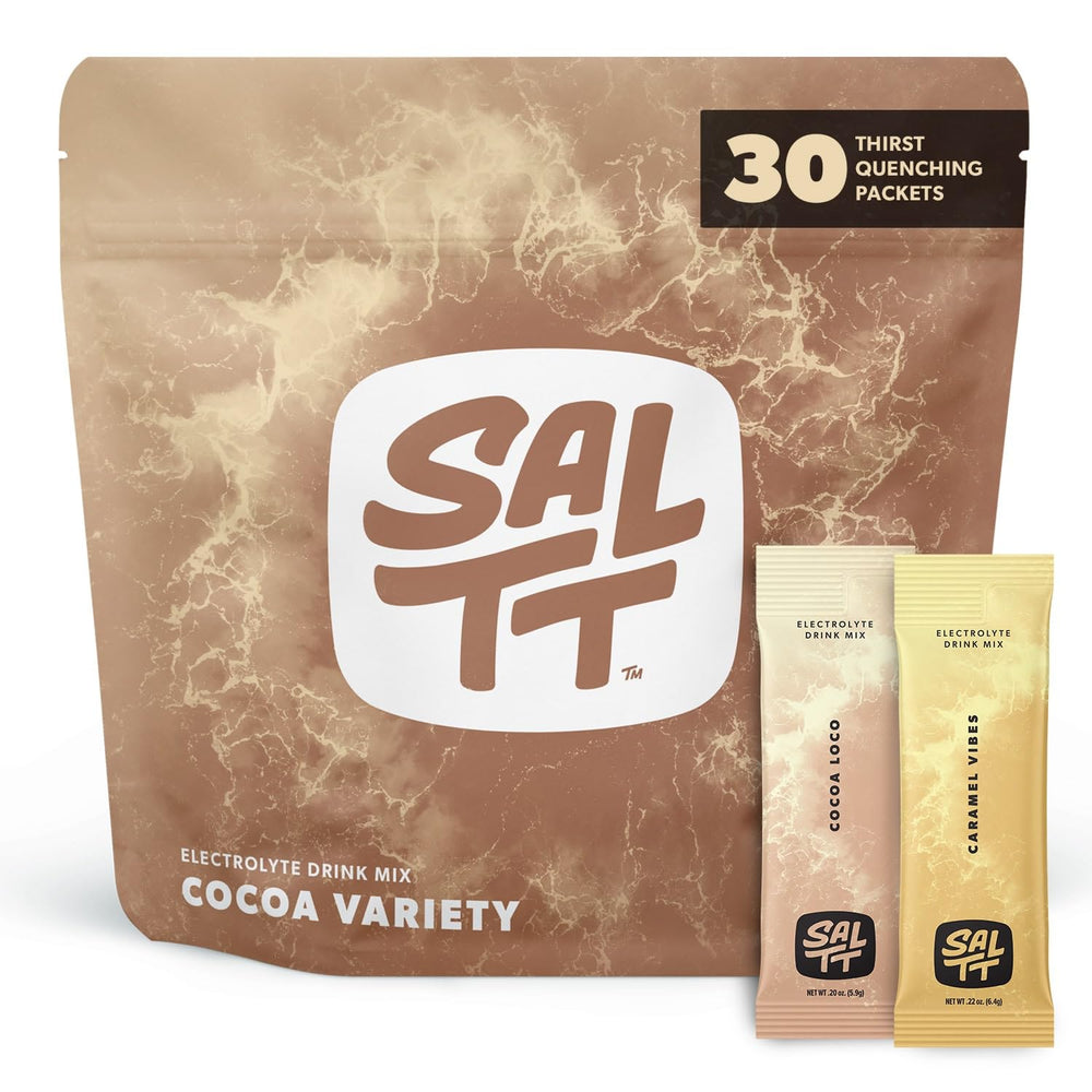 Keto Chow SALTT frente del paquete mostrando 30 sobres y beneficio de conveniencia