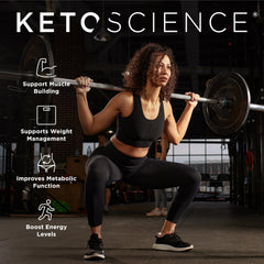KETO SCIENCE batido servido en vaso listo para consumir energías
