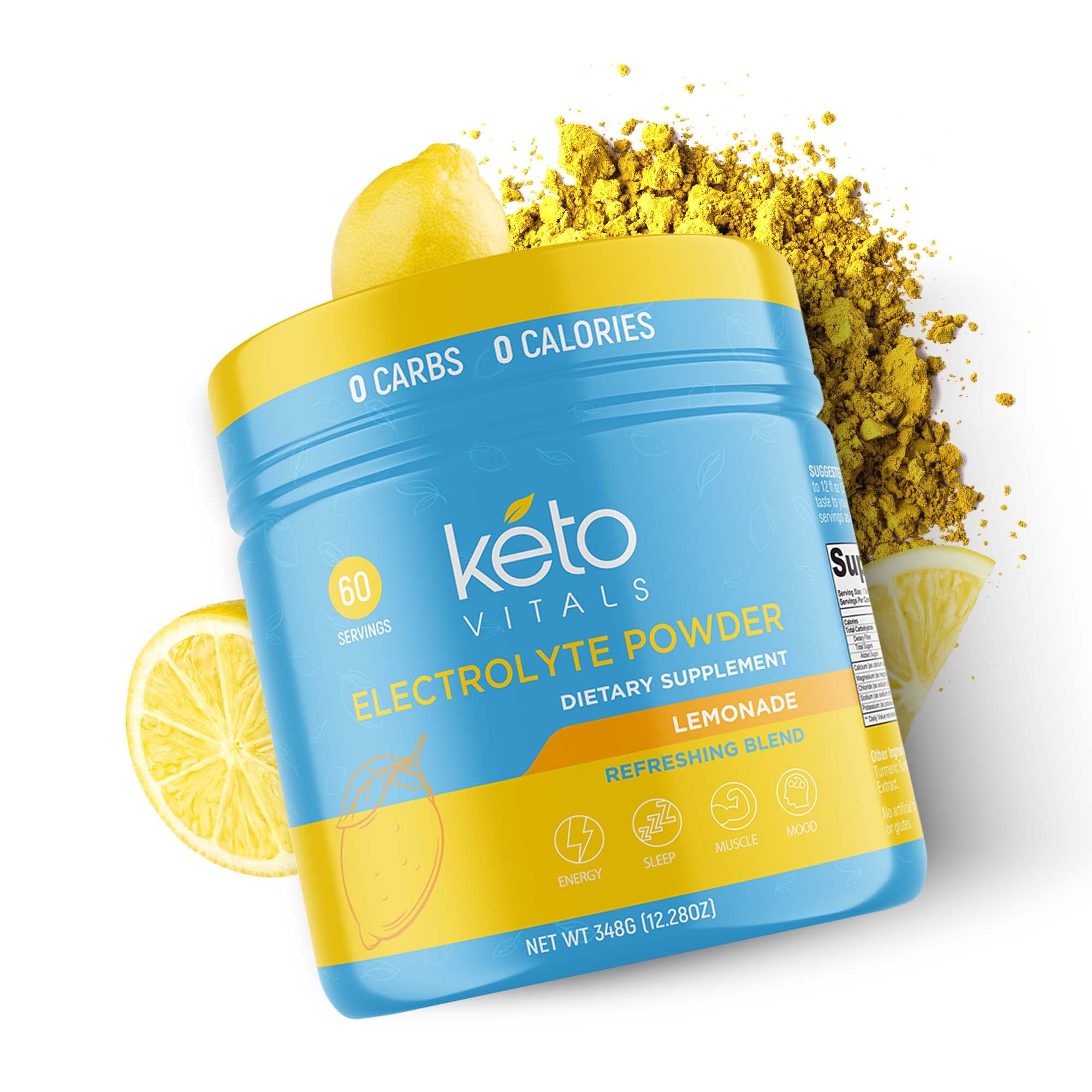 Envase Keto Vitals abierto mostrando contenido y sellado interior, frescura preservada