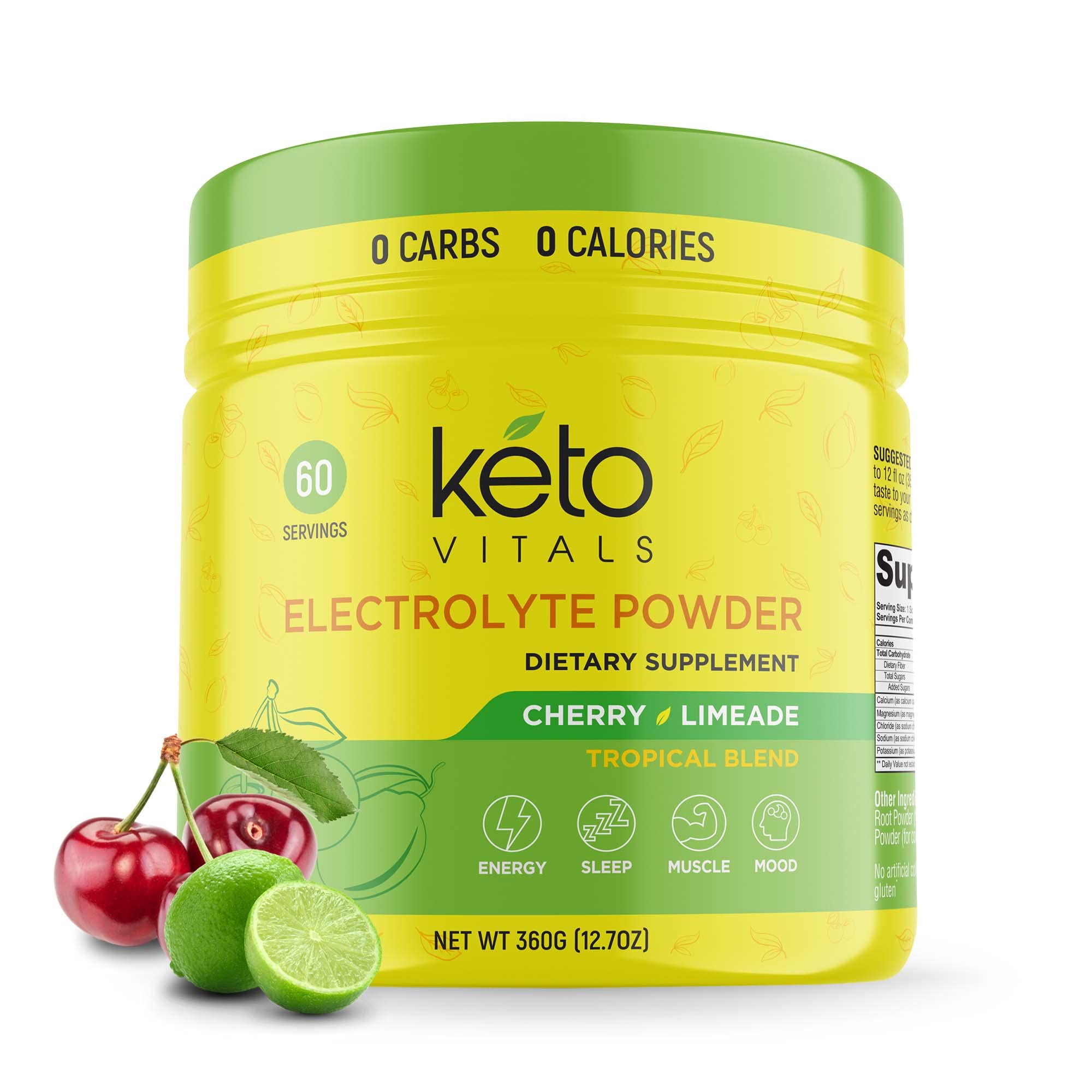 Keto Vitals frente del envase mostrando diseño y beneficios