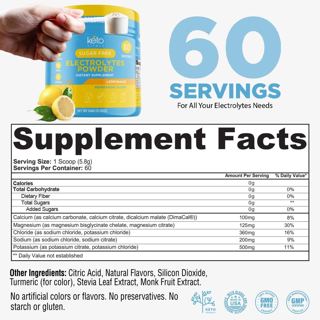 Keto Vitals polvo en primer plano revelando textura fina y disolución rápida