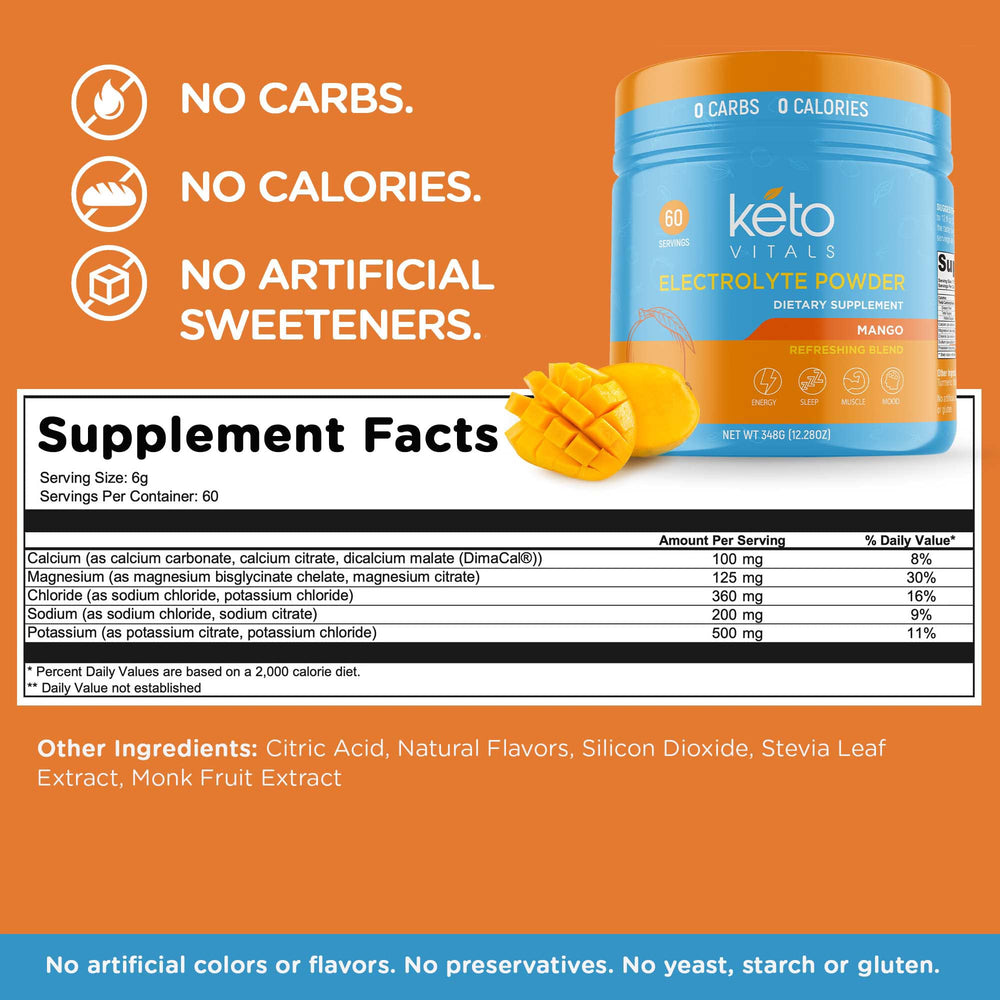 Keto Vitals servido en vaso, hidratación instantánea tras ejercicio