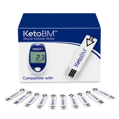 KetoBM frasco abierto con tiras, calidad y facilidad de uso