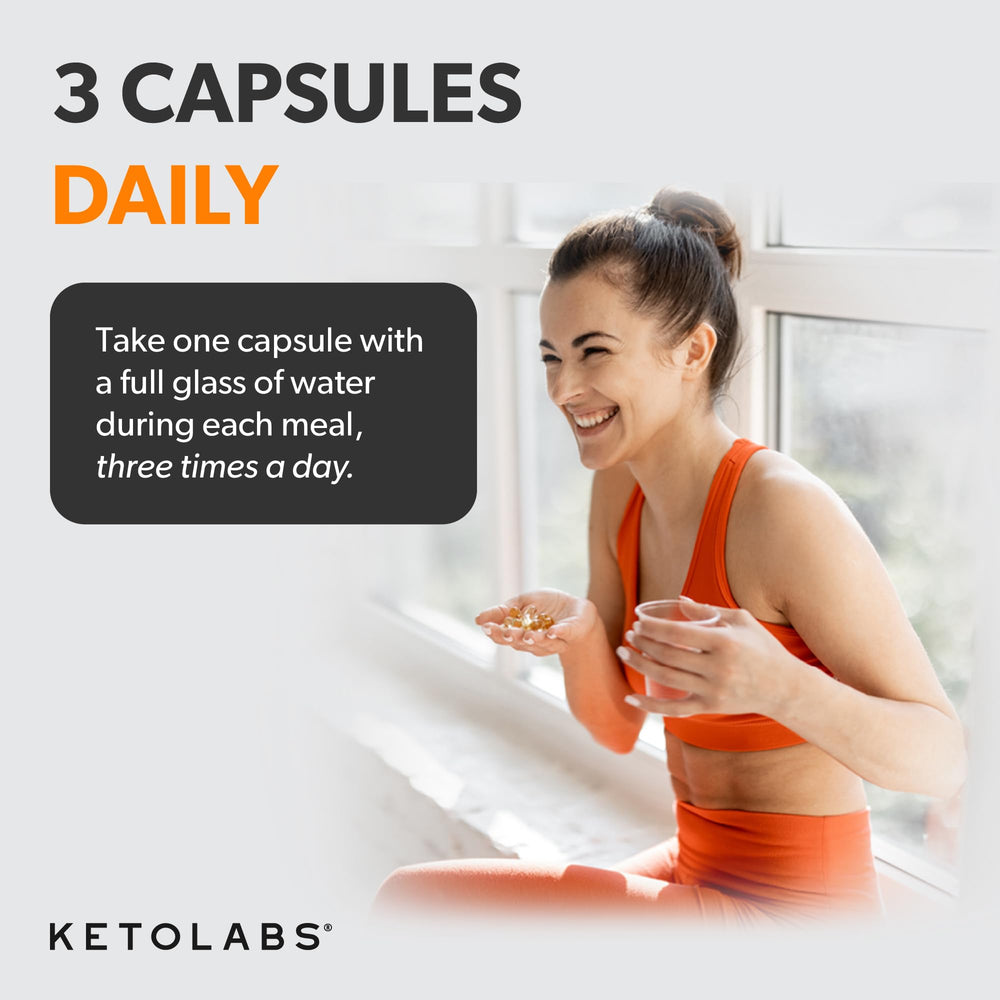 Ketolabs cápsula en mano demostrando formato práctico y portable