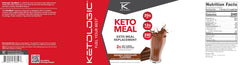 Ketologic etiqueta nutricional resaltando macros bajos en carbohidratos.