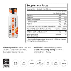 Ketone-IQ comparación de tamaño junto a monedas para referencia práctica