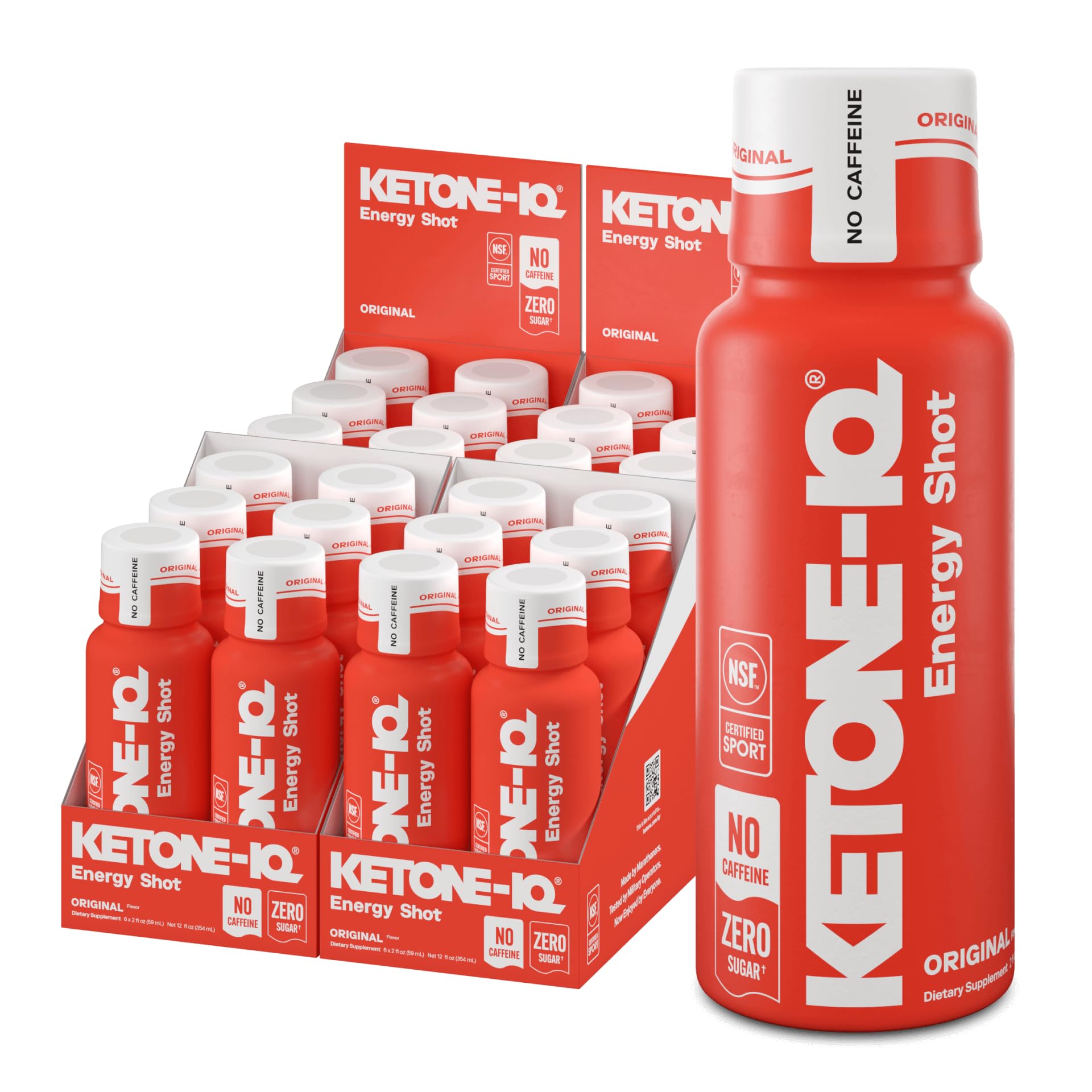 Ketone Iq frente del empaque mostrando 24 viales y claridad del producto