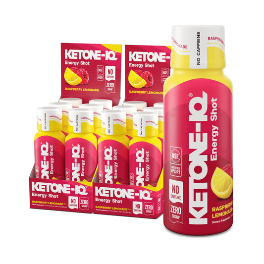 Ketone-IQ frontal del envase mostrando 12 unidades y claridad del producto