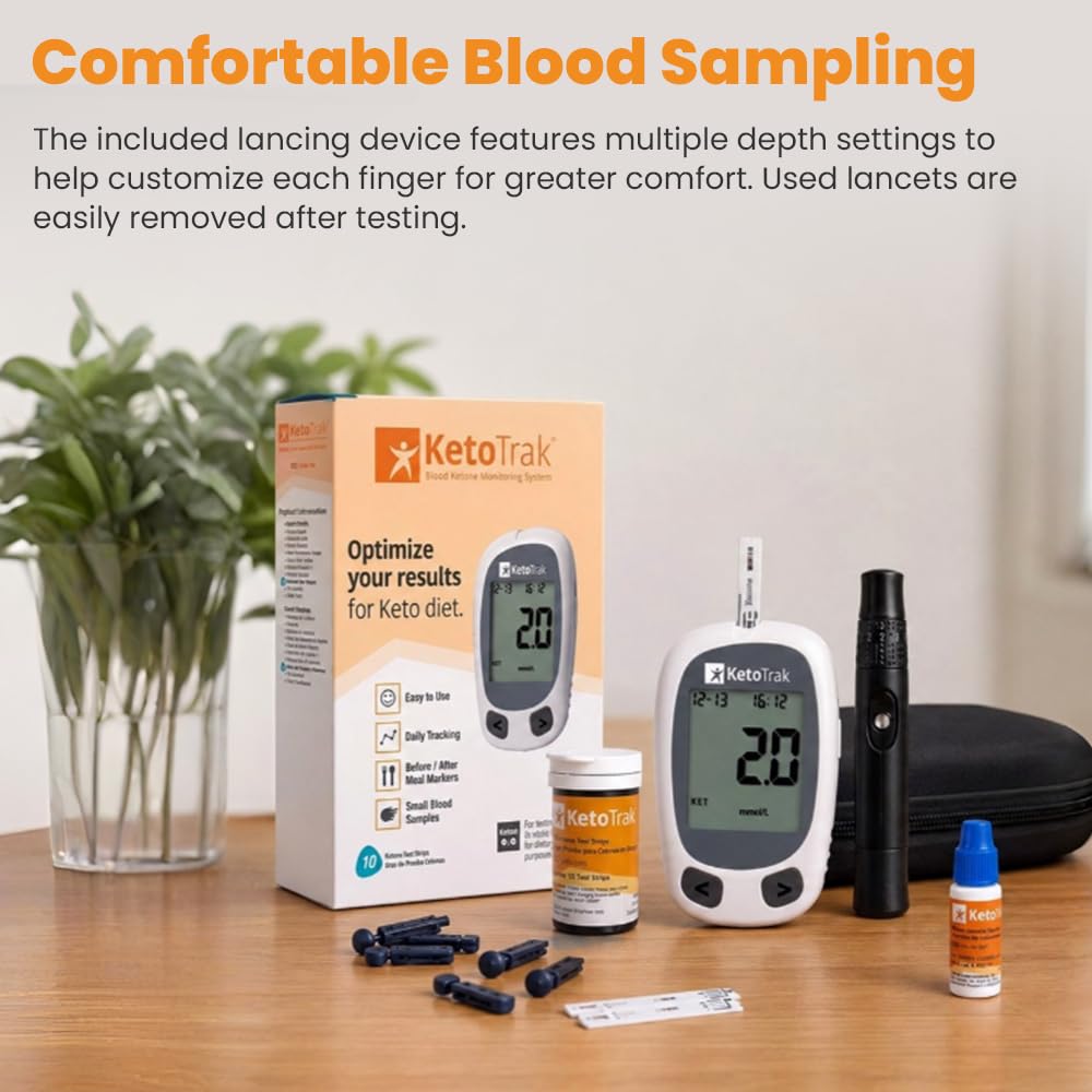KETOTRAK empaque completo del kit que muestra contenido incluido