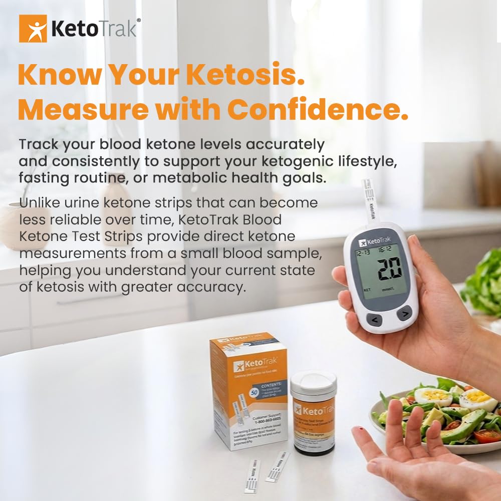 KetoTrak primer plano de la zona reactiva para precisión