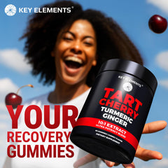 KEY ELEMENTS primer plano de cerezas ácidas y extracto natural