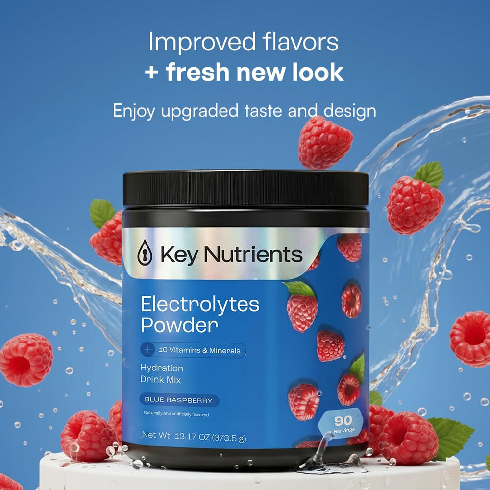 KEY NUTRIENTS polvo textura en primer plano para mezcla rápida y sin grumos
