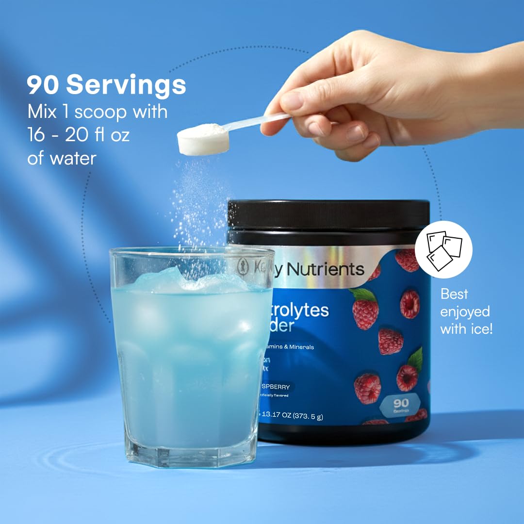 KEY NUTRIENTS bote abierto con porciones visibles para uso diario prolongado