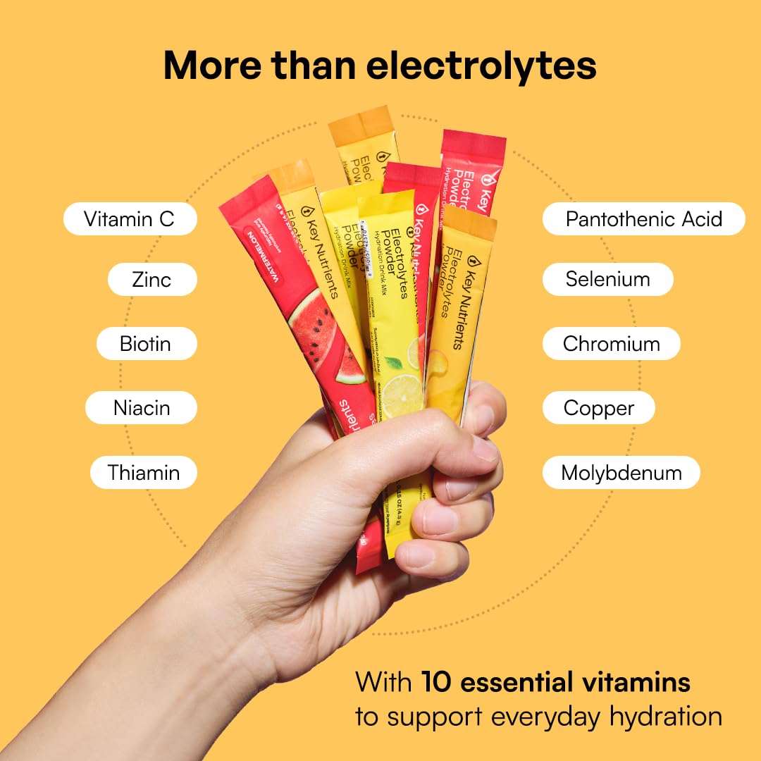 KEY NUTRIENTS sobre abierto mostrando textura fina y disolución rápida