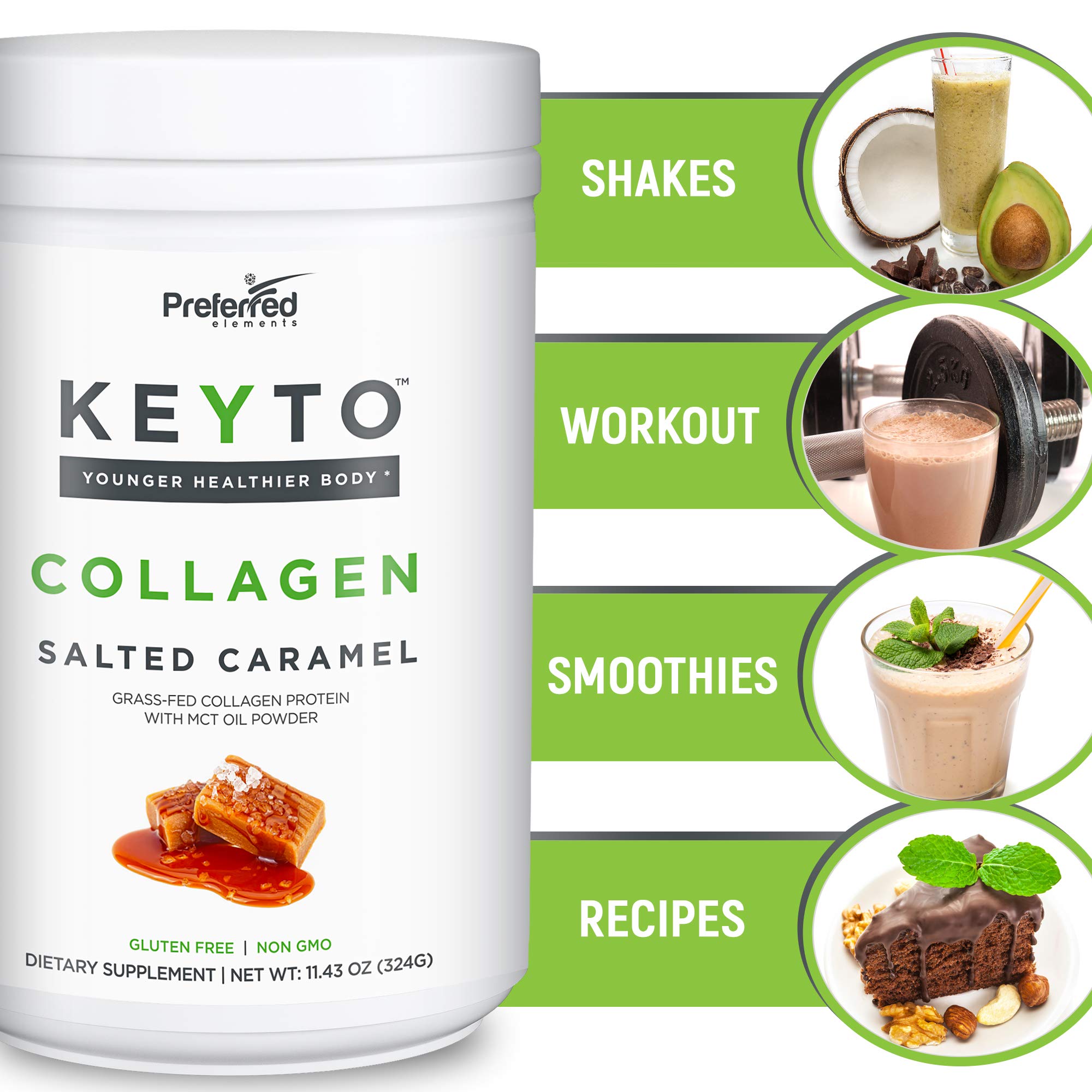 KEYTO desayuno keto con producto integración en estilo de vida