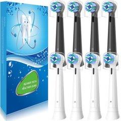 KHBD paquete frontal con ocho cabezales compatibles Oral‑B iO, fácil reposición