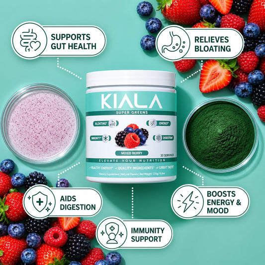 Kiala Nutrition etiqueta con lista de ingredientes y detalles nutricionales claros