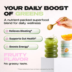 Kiala Nutrition etiqueta con lista de ingredientes y mezcla Spectra visible