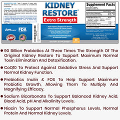 Close-up de cápsula Kidney Restore para apreciar su textura y liberación
