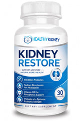 Kidney Restore envase frontal mostrando diseño y beneficio general