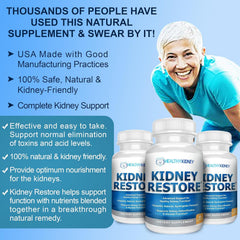 Kidney Restore ingredientes probióticos visualizados, favorece eliminación de toxinas