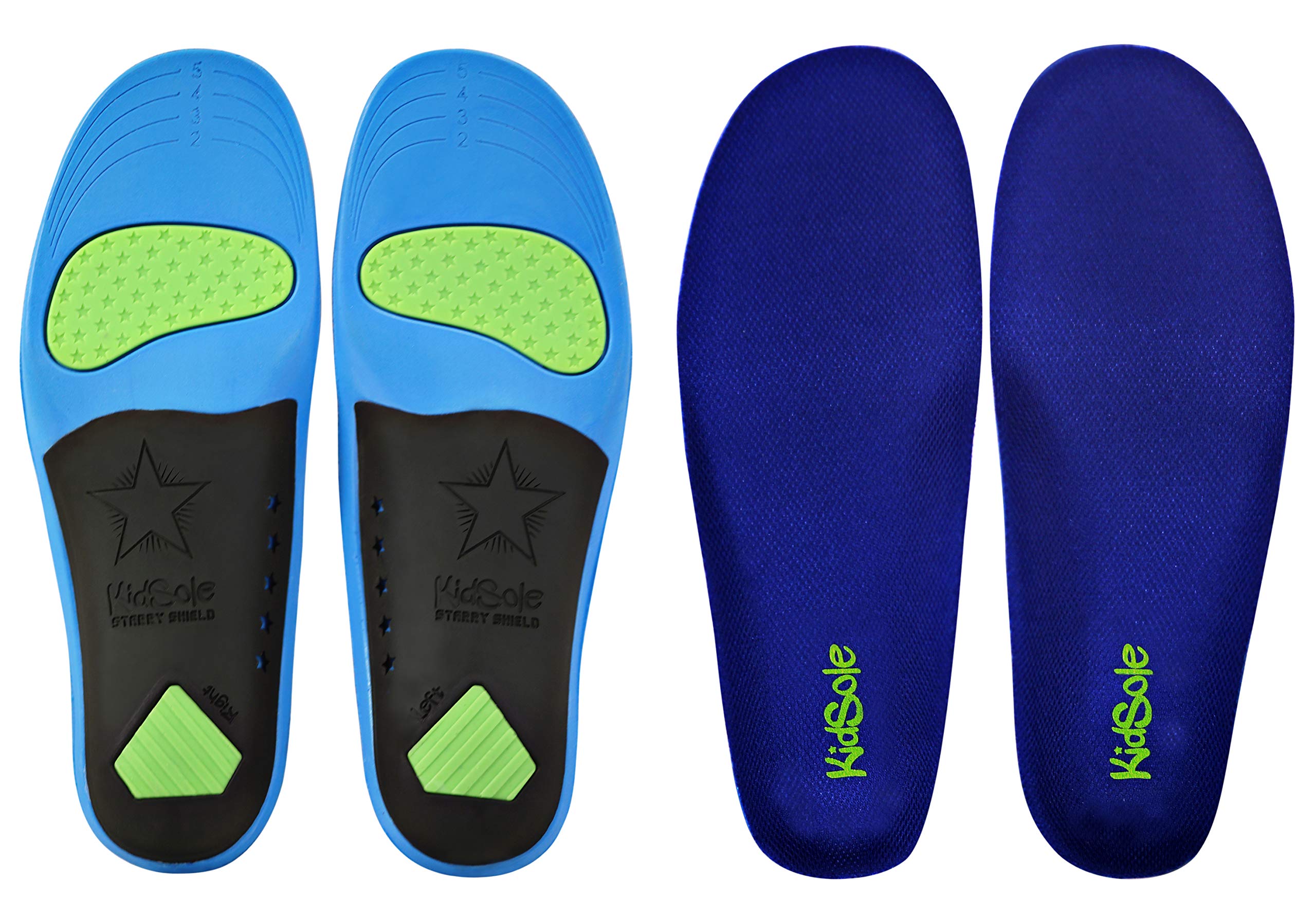 KidSole comparación de tamaño mostrando 24 cm y escala manual