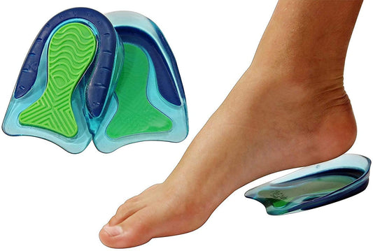 KidSole copa de gel en zapato mostrando amortiguación y mejor sujeción