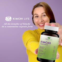 Kimchi Life etiqueta nutricional legible que destaca ingredientes naturales