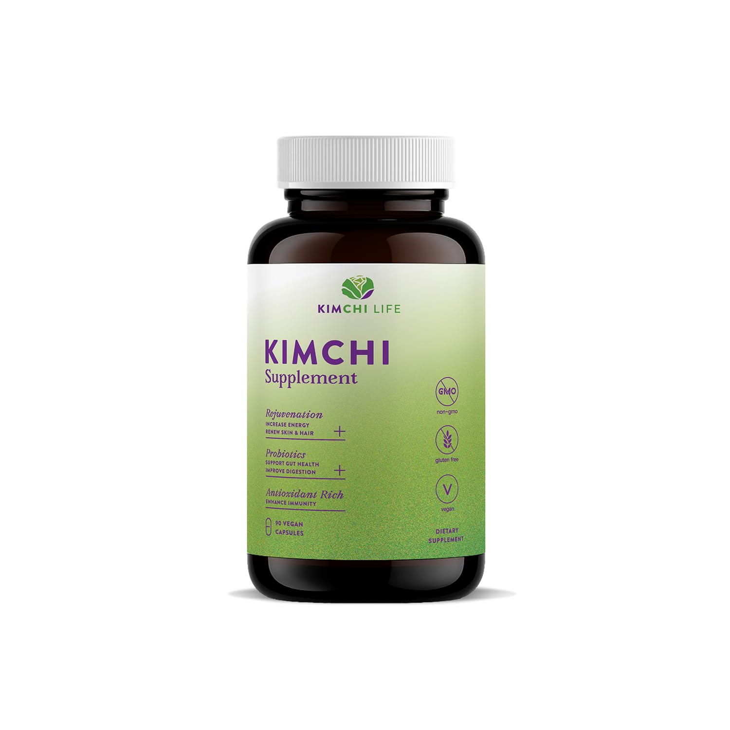 Kimchi Life frente del envase mostrando diseño claro y beneficio digestivo